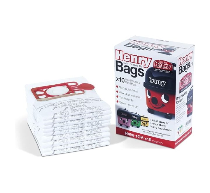 Henry Genuine NVM-1CH 907075 HepaFlo Vacuum Bags, Pack of 10 - Image 2