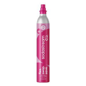 SodaStream CO2 Gas Cylinder Refill, 1 x 60L Pink Quick Connect, Soda Stream Gas Refill, Makes Up to 60 Litres Sparkling Water, Compatible with TERRA, DUO, ART, GAIA, E-TERRA, ULTIMATE and ENSO