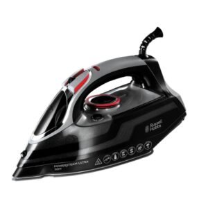 Russell Hobbs Steam Iron, 3100W, 210 g and min Extra Steam Boost, 350ml | Durable Ceramic Soleplate, Convenient Self-Cleaning System, Built-In...